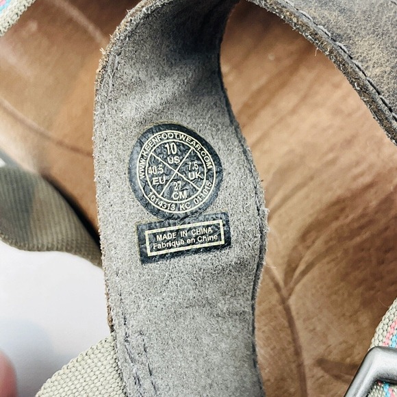 Womens 10 Keen Skyline Brindle Wedge Sandals Multi Open Toe Buckle Ankle Straps - Picture 9 of 10